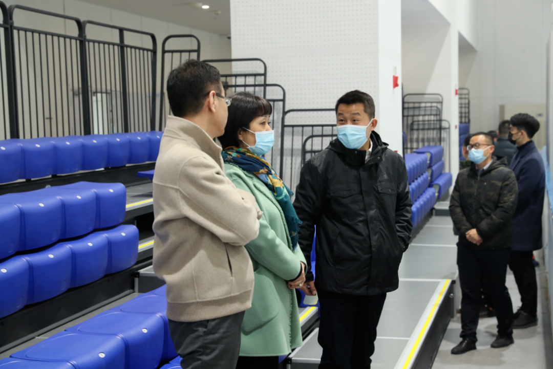 區(qū)領導梅華來公司調研第八屆全國大眾冰雪季武漢主會場啟動儀式、賽事場館籌備工作